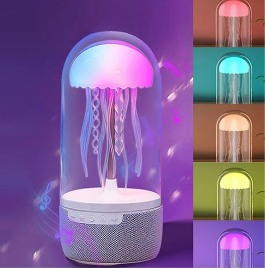 Jellyfish LED Mood Lamp with Bluetooth Speaker